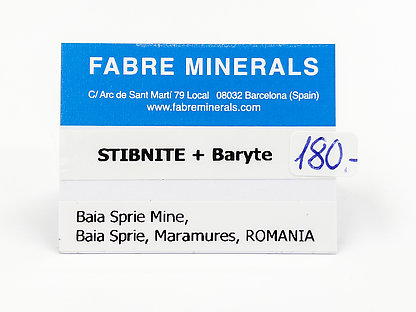 Stibnite with Baryte