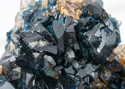 Lazulite with Augelite, Quartz and Siderite