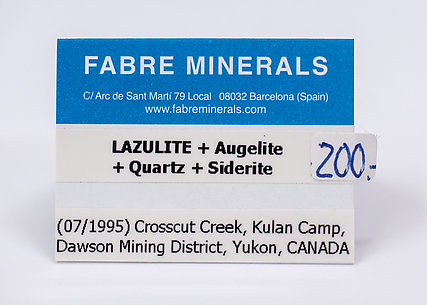 Lazulite with Augelite, Quartz and Siderite