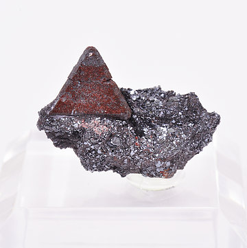 Zunyite with Hematite