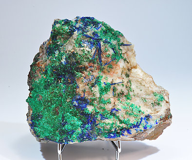 Linarite with Brochantite