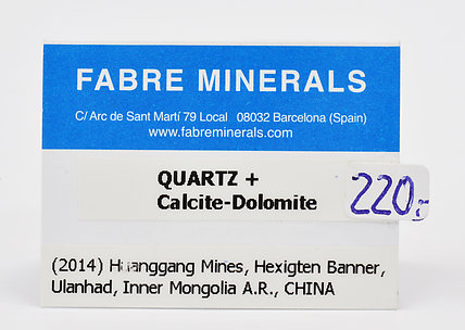 Quartz with Calcite and Dolomite