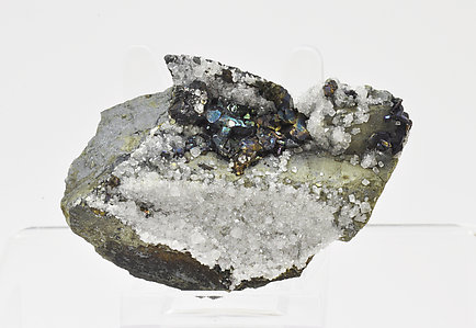 Bornite after Chalcocite and with Calcite