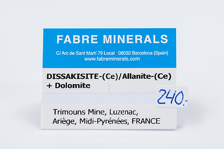 Dissakisite-(Ce)/Allanite-(Ce) with Dolomite