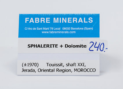 Sphalerite with Dolomite