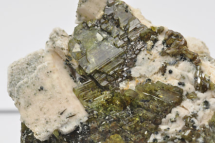 Titanite on Rutile after Ilmenite and with Microcline