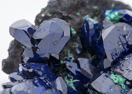 Azurite with Malachite