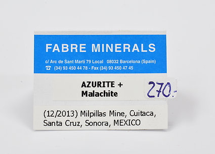 Azurite with Malachite