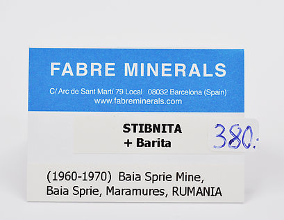 Stibnite with Baryte