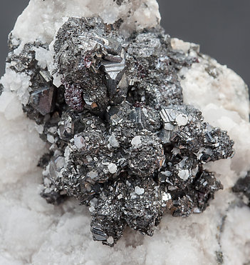 Pearceite-T2ac with Proustite and Calcite