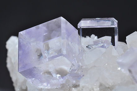 Fluorite on Quartz