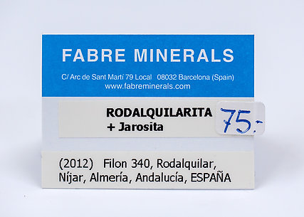 Rodalquilarite with Jarosite