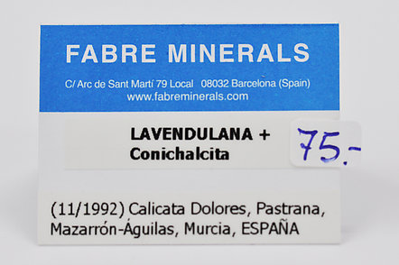 Lavendulan with Conichalcite