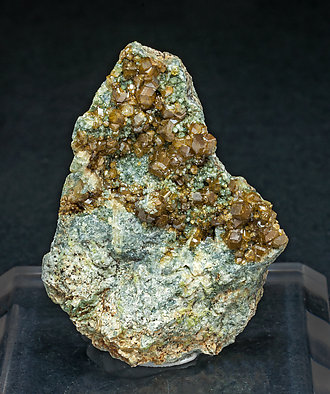 Andradite (variety topazolite) with Clinochlore