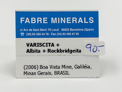 Variscite with Albite and Rockbridgeite