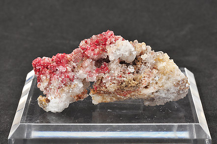 Cinnabar with Quartz and Calcite