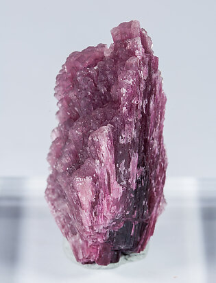 Elbaite-Schorl Series (variety 'mushroom') with Quartz. Side