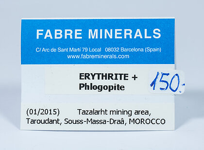 Erythrite with Phlogopite