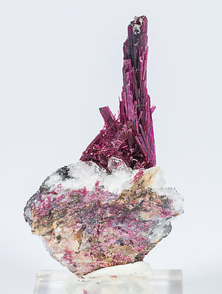 Erythrite with Quartz