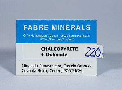 Chalcopyrite with Dolomite