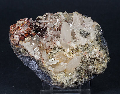 Cerussite on Galena