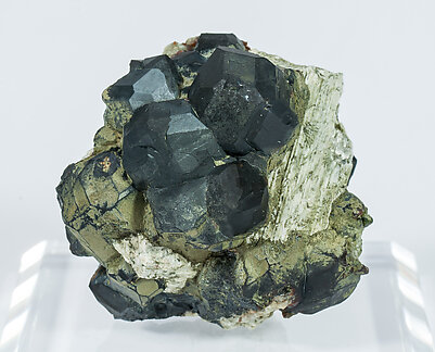 Andradite with Pyrite and Microcline