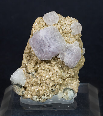 Fluorite with Siderite and Quartz