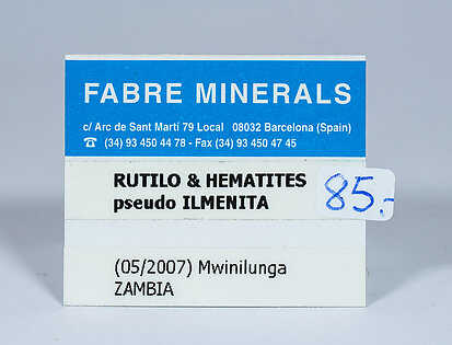 Rutile with Hematite after Ilmenite