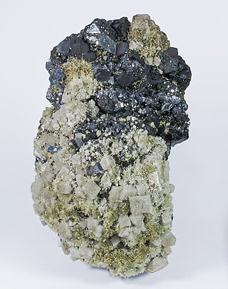 Sphalerite with Galena, Dolomite and Quartz (variety citrine)