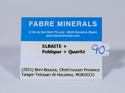 Elbaite-Schorl Series with Feldspar and Quartz