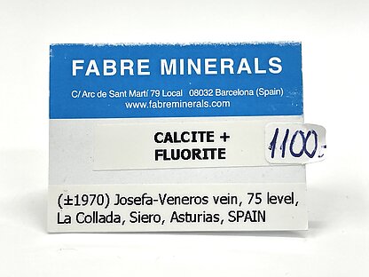 Calcite with Fluorite