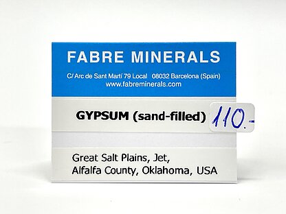 Gypsum (sand-filled)