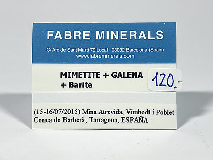 Mimetite with Galena and Baryte