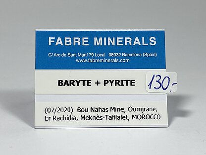 Baryte with Pyrite