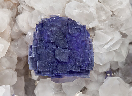 Fluorite with Quartz