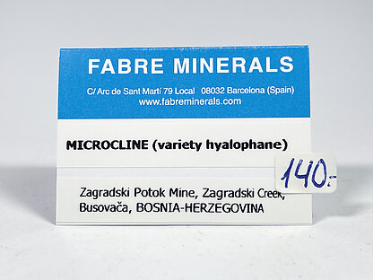 Microcline (variety hyalophane)