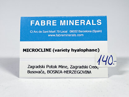 Microclina brica (variedad hyalophana)