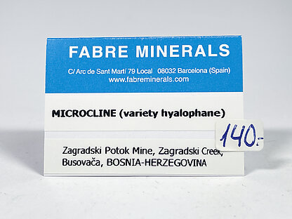 Ba-rich Microcline (variety hyalophane)