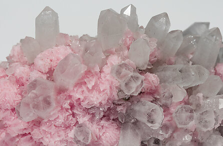 Rhodochrosite with Quartz and Sphalerite