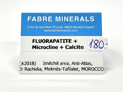 Fluorapatite with Microcline and Calcite