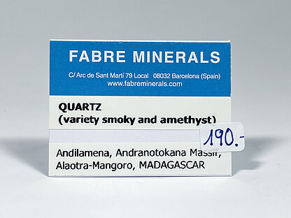 Quartz (variety smoky and amethyst)
