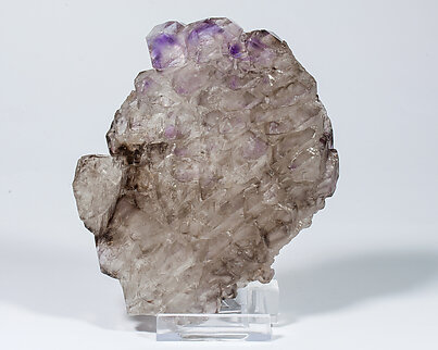 Quartz (variety smoky and amethyst)