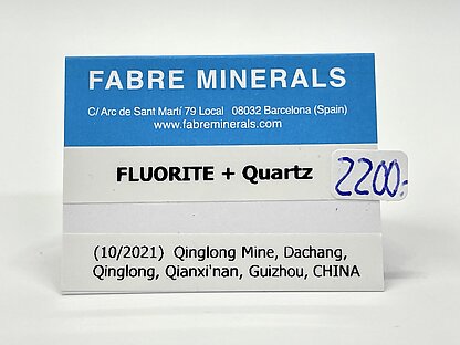 Fluorita bicolor con Cuarzo