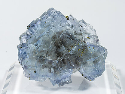 Fluorite with Chalcopyrite and Calcite