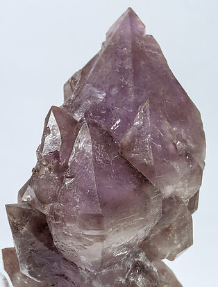 Quartz (variety amethyst) and Quartz (variety smoky)