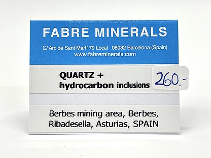 Cuarzo con inclusiones de hidrocarburos
