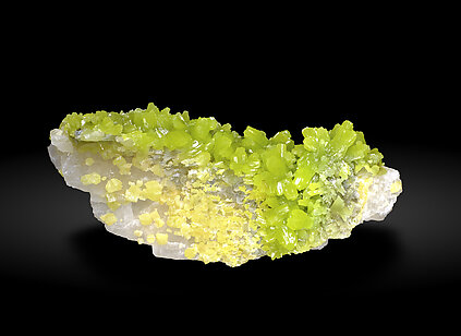 Pyromorphite on Baryte