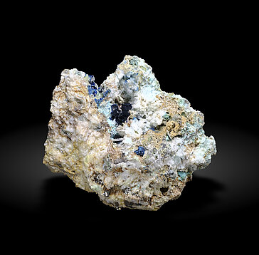 Cuprodongchuanite with Veszelyite, Hemimorphite and Calcite