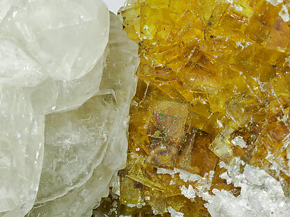 Calcite with Fluorite, Baryte and Dolomite