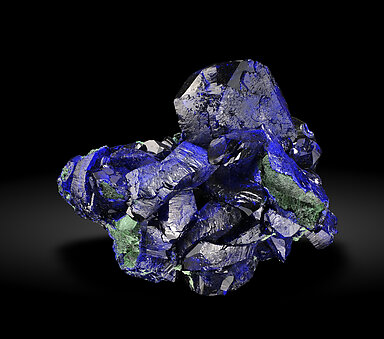 Azurite with Malachite